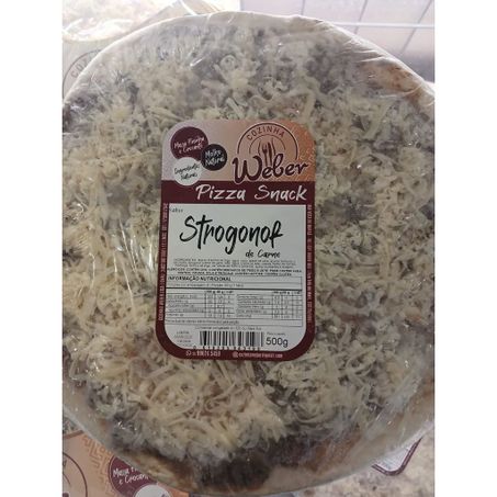 Pizza weber snack strog. de carne 500g