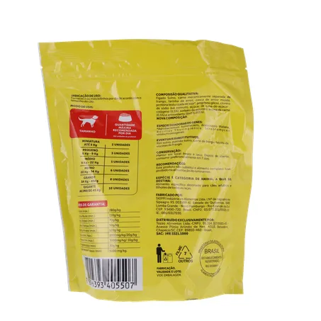 ALIMENTO PARA CÃO LANCHITO BIFINHOS CARNE 300G 360-2