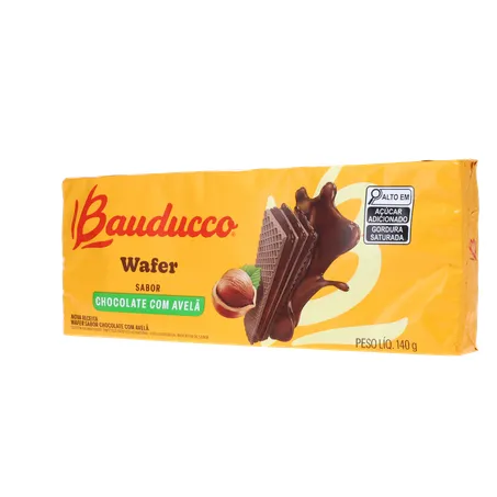 Biscoito Wafer Bauducco Chocolate Avelã 140g 360-3