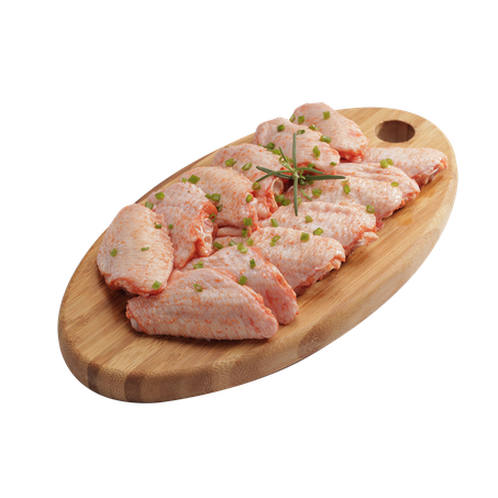 Frango meio de asa temperado kg