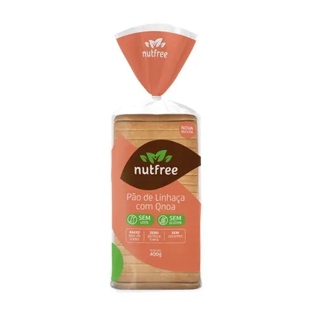 PAO LINHACA QUINOA 400G - NUTFREE