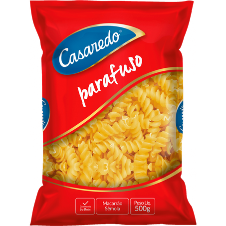 Macarrão Sêmola Casaredo Parafuso 500G
