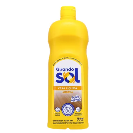 Cera Liquida Girando Sol Perfumada Amarela 750ml