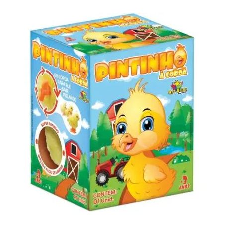 Brinquedo - pintinho a corda amarelo ref.zb209