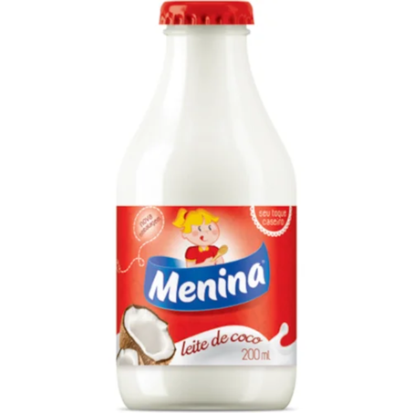 Leite coco menina vidro 200ml