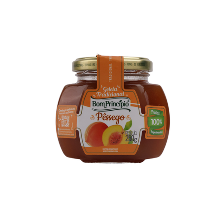 GELEIA TRADICIONAL DE PESSEGO 250G BOM PRINCIPIO 360-0