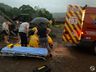 VÍDEO: Galpão desaba e trabalhador fica ferido no interior de Itapiranga