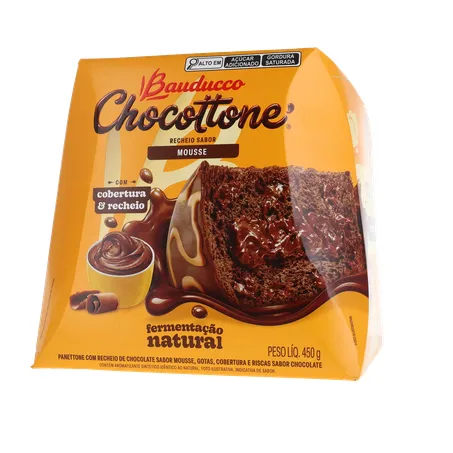 Panettone Bauducco Mousse de Chocolate Caixa 450gr 360-19