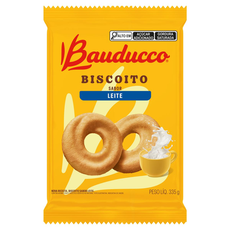 Biscoito Bauducco 335g - Leite