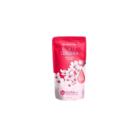 Sabonete Biofleur Líquido Flor De Cerejeira Refil 450ml 
 