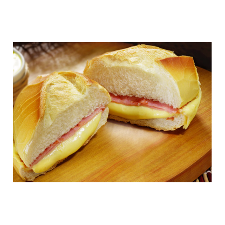 Sanduíche de queijo e presunto 100gr