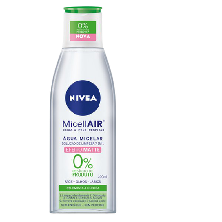 Agua micelar nivea pele mista 200ml