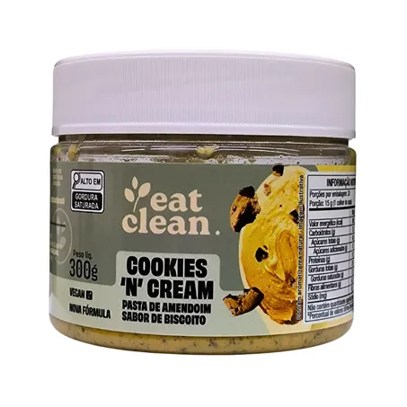 PASTA DE AMENDOIM SABOR COOKIES 300G - EAT CLEAN