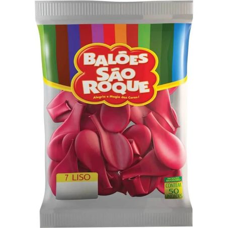 Balao s roque 7.0 rosa shock c/50un