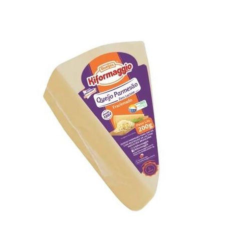 Queijo parmesão kiformaggio zero lactose fracionado pacote 200g