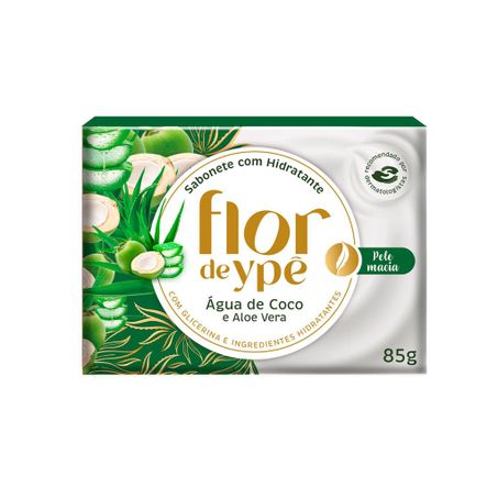 Sabonete em Barra com Hidratante Flor de Ypê Água de Coco e Aloe Vera 85G