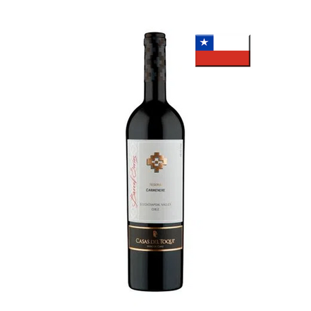 VINHO CHILENO TINTO CASAS DEL TOQUI RESERVA CARMENERE 750ML