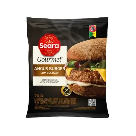 Hamburguer Seara 150g Gourmet Blend Angus Costela