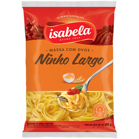MASSA COM OVOS ISABELA NINHO LARGO 500G