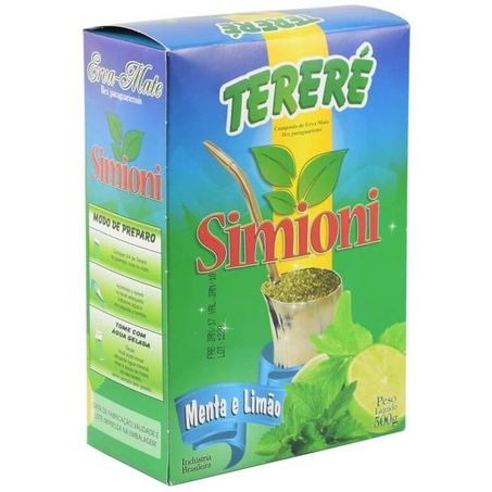 Erva mate tereré menta/limão simioni 500g