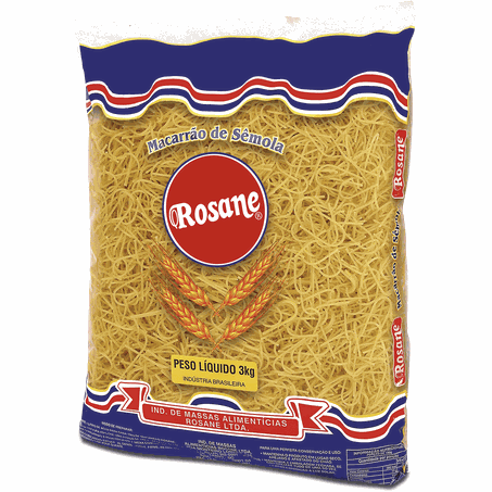 Macarrão Rosane Sêmola Bengala 3kg 
 