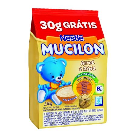 Cereal Matinal Mucilon Arroz E Aveia Oferta Sachê 230G