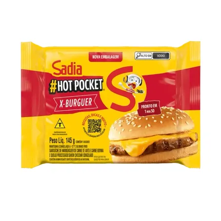 Hot pocket sadia x burger 145g