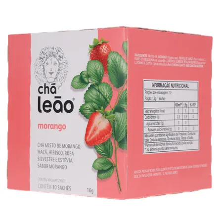 Chá Leão Morango Sachê 10UN 360-4