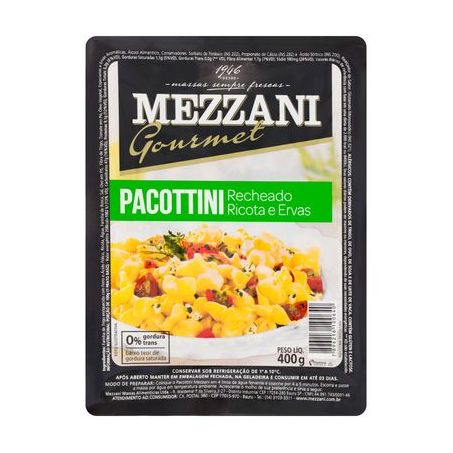 Massas Frescas Mezzani Pacottini Ricota E Ervas Embalagem 400G