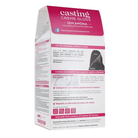 Tintura Para Cabelo L'oréal Casting Creme Gloss Preto Noite 100 360-16