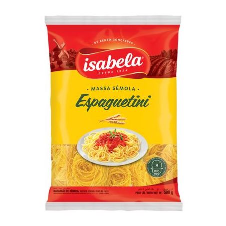 Macarrão Isabela Bom Gosto Espaguetini 500G