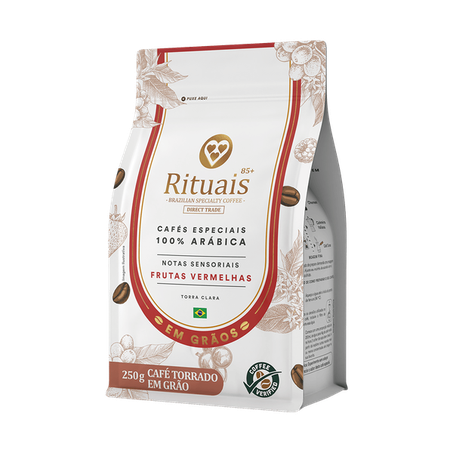Café grão rituais frutas vermelhas 3 corações 250g