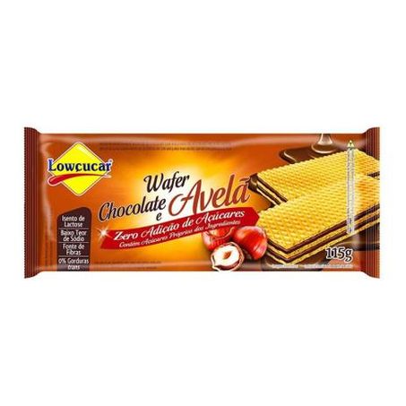 Wafer lowc 115g zero chocolate e avela