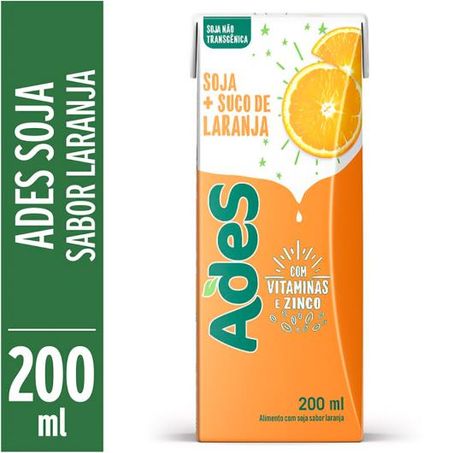 ALIMENTO SOJA ADES LARANJA VITAMIN 200ML