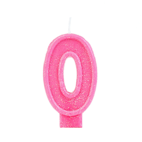 QUTIL VELA ANIVERSÁRIO BIG NÚMERO 0 ROSA
