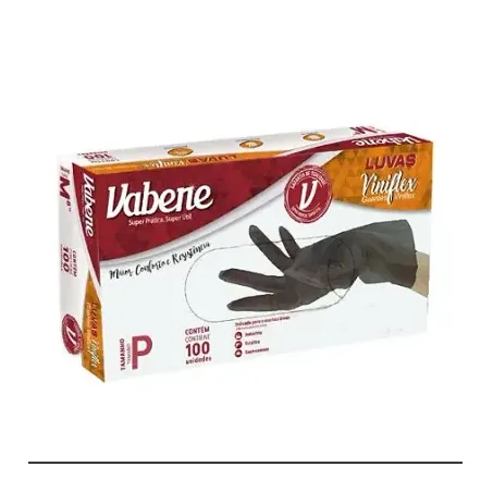 Luva Vabene Viniflex Preta P