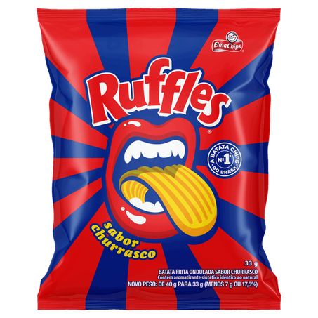 Batata ruffles churrasco 33g