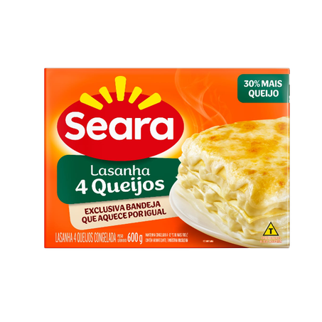 Lasanha Seara Quatro Queijos 600G