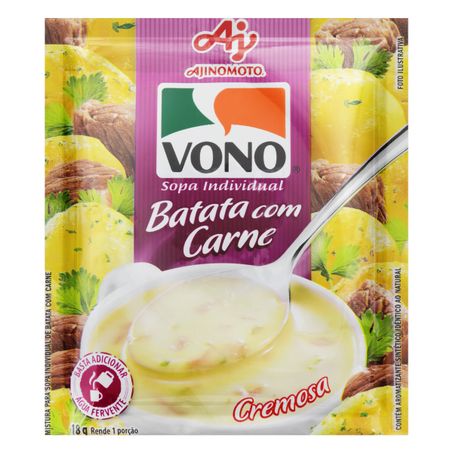 Sopa vono individual batata com carne 18g