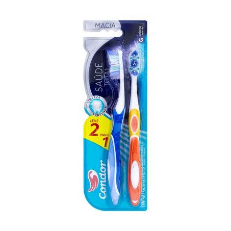 Escova Dental Condor Ultra Clean Macia Embalagem Leve 2un Pague 1un 2UN