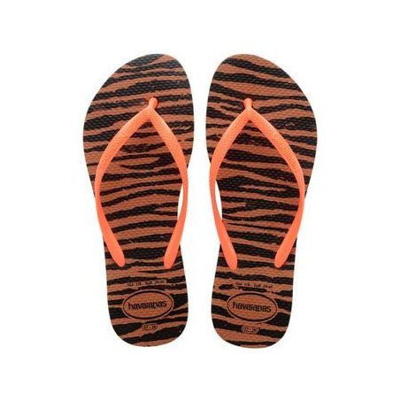 HAVAIANAS SLIM ANIMALS FERRUGEM/LARANJA 39/40