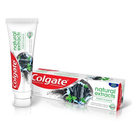 GEL DENTAL COLGATE NATURAL EXTRACTS CARVAO ATIVADO 90G (066516)