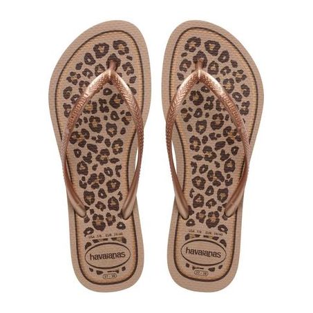SANDALIA HAVAIANAS SLIM ANIMALS ROSE GOLD/ROSE GOLD 35/6