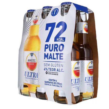 Cerveja amstel puro malte ln pack 6 275m 360-22