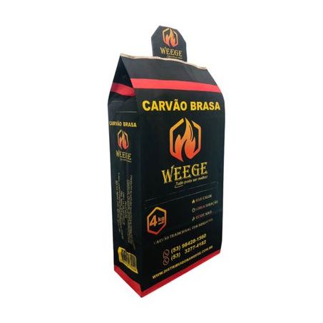 CARVÃO WEEGE BRASA 4KG