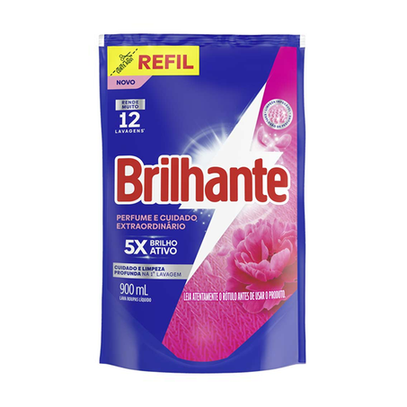 LAVA ROUPAS LÍQUIDO BRILHANTE CUIDADO EXTRA SC 900