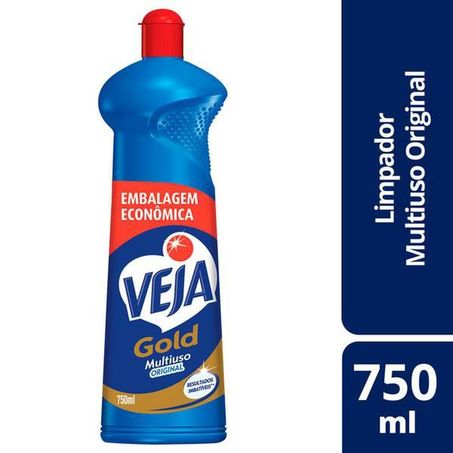 Limpador Multiuso Veja Gold Original Squeeze 750ml Embalagem Econômica 
 