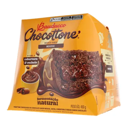 Panettone Bauducco Mousse de Chocolate Caixa 450gr 360-20