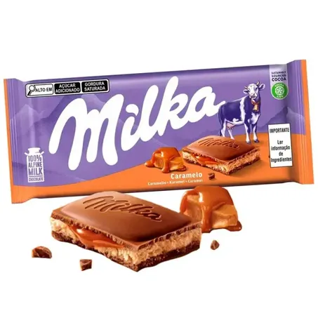 Chocolate barra milka caramel 100g
