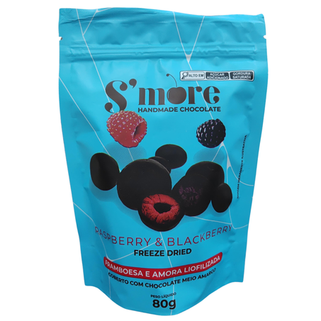 FRAMBOESA E AMORA LIOFILIOZADAS CHOC L 80G